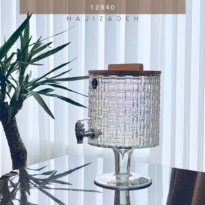 BLWOOD بی ال وود  کلمن شیشه ای پایه دار مدل حصیری هفت رنگ A350