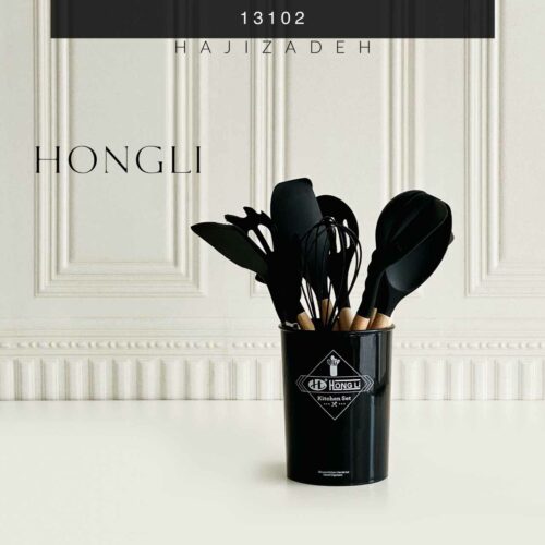 HONg li هونگ لی سرویس کفگیر ملاقه 12 پارچه سیلیکونی فدک 85673