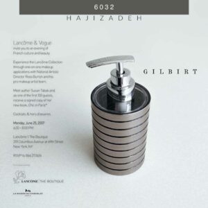 گیلبرت جا مایع کوناه گرد نقره ای 6032-SILVER
