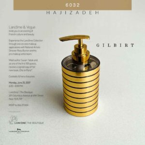 گیلبرت جا مایع کوناه گرد طلایی 6032-GOLD