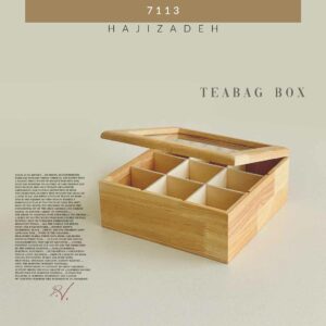NICE WOOD نایس وود  چوب  جعبه تی بگ 9 خانه  NICEWOOD-127