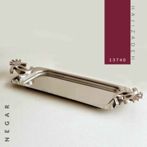 NEGAR نگار  سینی رولت شنل نقره ای کد 351- 13740