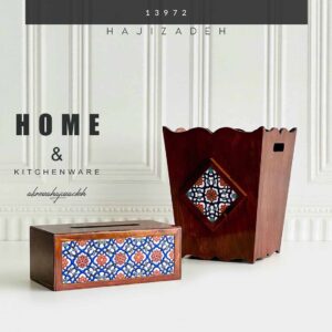 سطل و دستمال چوب کاشی 13972