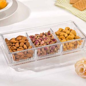لیمون  ظرف شیشه ای 3 خانه درب دار  210100