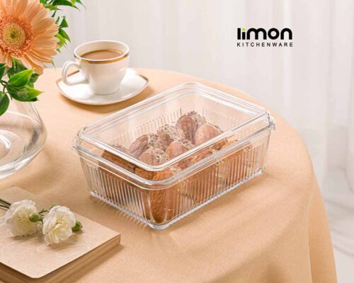 لیمون بیسکوییت خوری مستطیل شیشه ای 226000