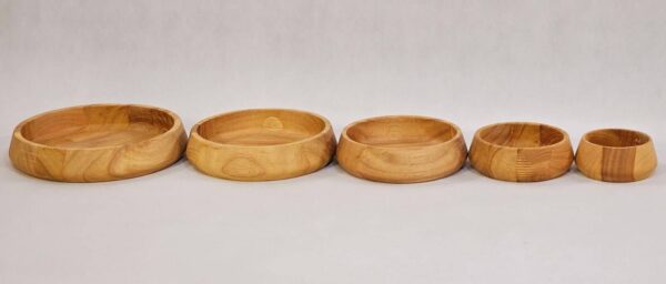 NICE WOOD نایس وود  چوب بشقاب گرد ضخامت 4  کد316- 13023