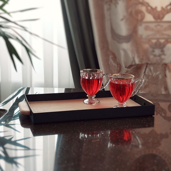 زنیت سینی مارسی دسته چوبی متوسط کد 204 13868