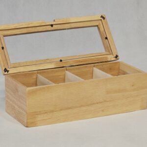 NICE WOOD نایس وود  چوب  جعبه تی بگ 4  خانه کد 125 - 7111