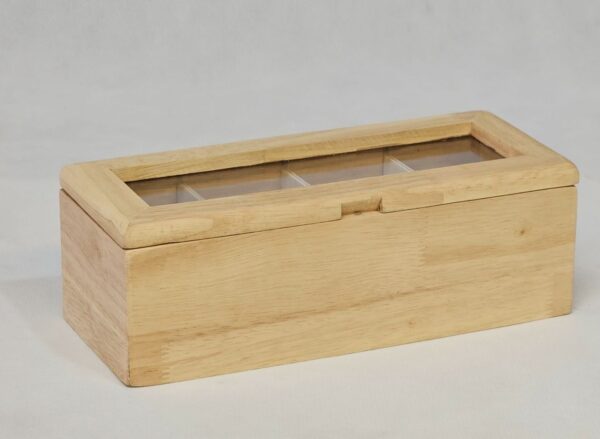 NICE WOOD نایس وود  چوب  جعبه تی بگ 4  خانه کد 125 - 7111