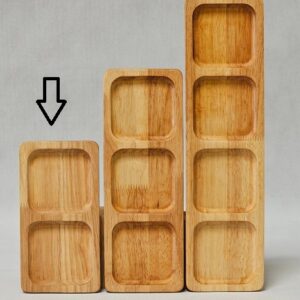 NICE WOOD نایس وود  چوب  اردو 2 خانه مستطیل کد 401 - 9656