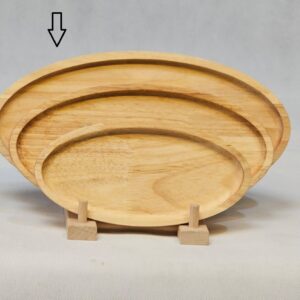 NICE WOOD نایس وود  چوب  بشقاب بیضی کشیده سایز 2 -کد 252- 9664