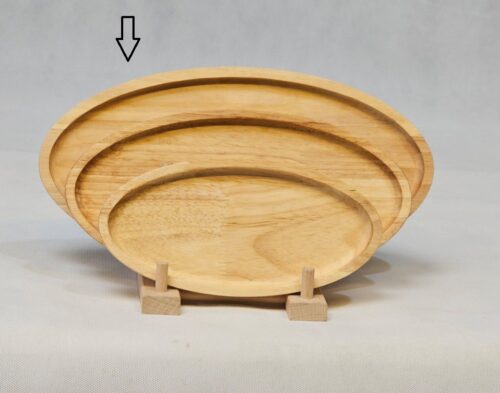 NICE WOOD نایس وود  چوب  بشقاب بیضی کشیده سایز 2 -کد 252- 9664
