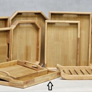 NICE WOOD نایس وود  چوب  سینی مستطیل بزرگ392 13364