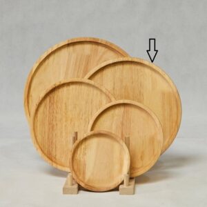 NICE WOOD نایس وود  چوب  بشقاب گرد سایز 3 قطر 25  NICEWOOD-213