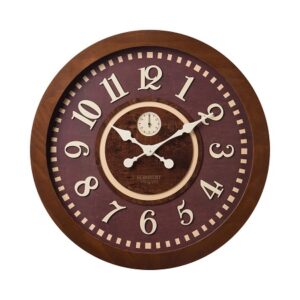 SCHOBERT شوبرت ساعت دیواری  گرد  قهوه ای قطر60 S-6104
