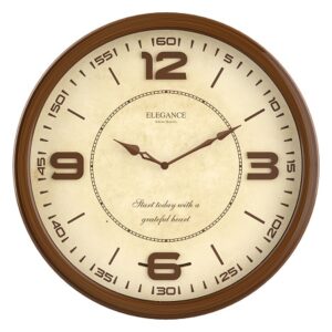 SCHOBERT شوبرت گارنت ساعت دیواری گرد قهوه ای پاندول دار قطر 60-  BR-5223