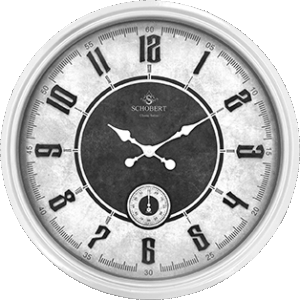 SCHOBERT شوبرت  ساعت دیواری قطر 60 سانت سفید 6439W
