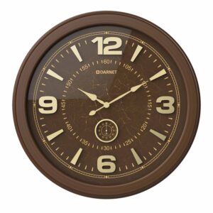 SCHOBERT شوبرت گارنت  ساعت دیواری  گرد قهوه ای PLUS  قطر 70  5477