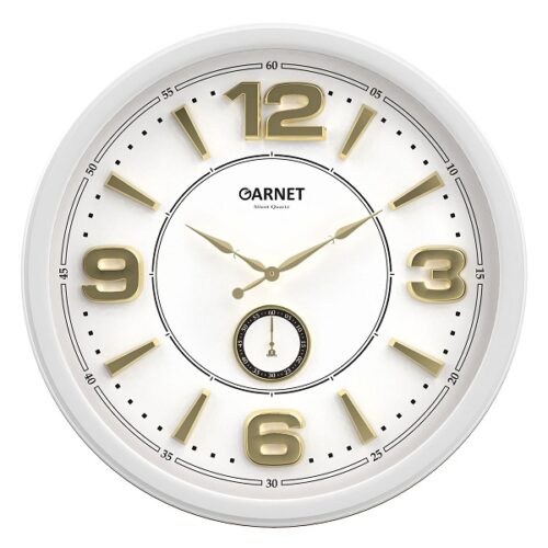 SCHOBERT شوبرت  گارنت ساعت دیواری سفید گرد قطر 60 5233