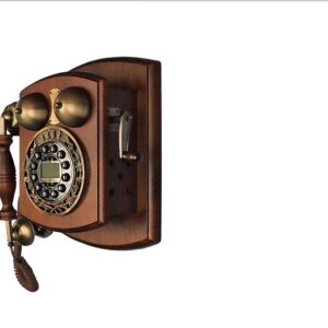 والتر تلفن  دیواری چوبی قهوه ای  T1868