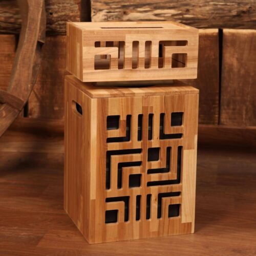 فرزاد سطل و دستمال چوبی رابر 101-1-02