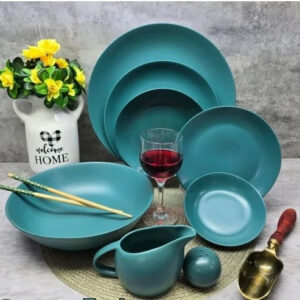 کلارا سرویس غذا خوری  سرامیکی 30 پارچه استون ور یشمی مات 14197