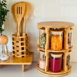 ساها جا ادویه 10 پارچه 2 طبقه گردان گرد 6194