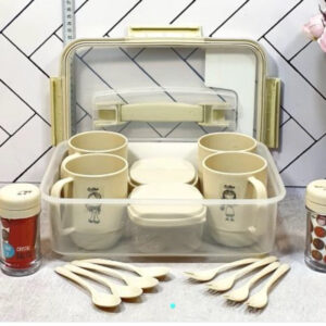 زیبا سرویس چایخوری 4 نفره مسافرتی هاوایی  34035