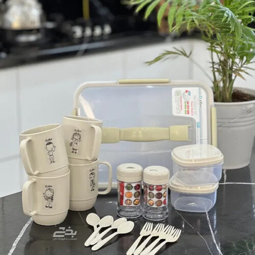 زیبا سرویس چایخوری 4 نفره مسافرتی هاوایی  34035