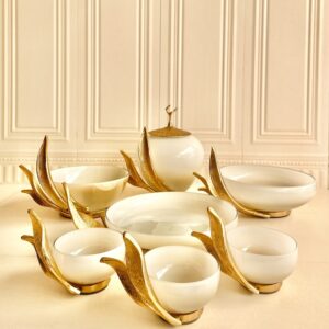 فورس  ست پذیرایی 5 تیکه مدل ارسیت طلایی S16 14671