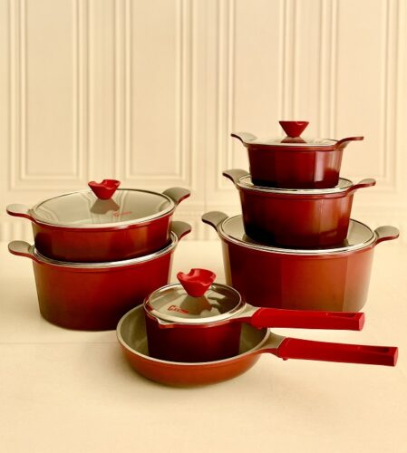 کاندید سرویس قابلمه  16 پارچه اسکار بایوگرانیت قرمز 109055