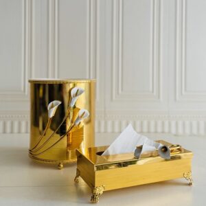 پیلسیمو طلایی سطل و دستمال گل شیپوری AX02181