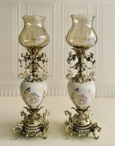 تابان الیاژ شمعدان سلطنتی  چینی فرشته جفتی سفید  7373