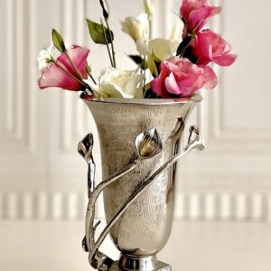 RAFI رافی دکوراتیو الیاژ  گلدان لیلیوم طلایی نقره ای 600682