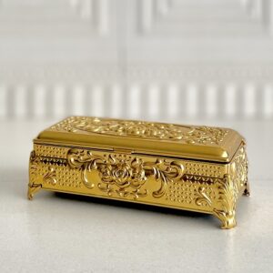 SELINA سلینا  جا کاردی مستطیل هندی طلایی 5721