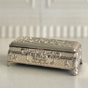 SELINA سلینا  جا کاردی مستطیل هندی نقره ای 2721