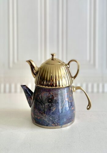 ALTIN التین کتری  قوری طرح سنگ لوله ای دسته عصایی طلایی کد(4) 941- 14831