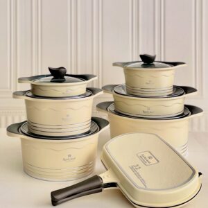 ROCK LAND  راکلند سرویس قابلمه 14 پارچه طرح مونیخ کرم 3738- 14817