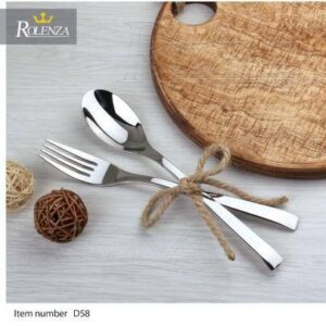 سرویس قاشق چنگال 39 پارچه استیل رولنزا کد 58d-- 14482