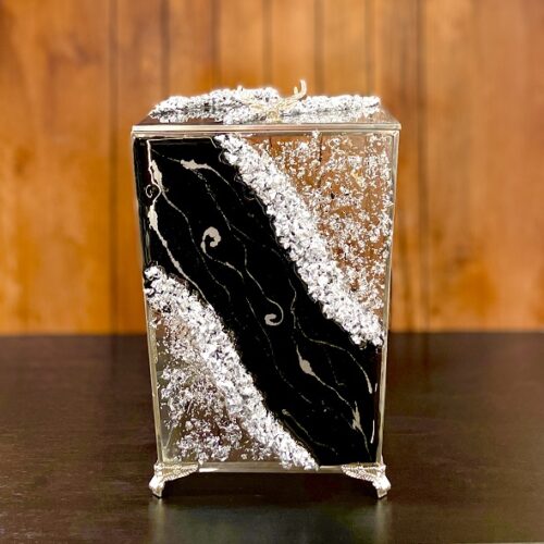 هلیا اکبری سطل تک درب دار رزین گل بابونه 14592