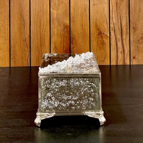 هلیا اکبری قندان تک مربع رزین گل بابونه 14651