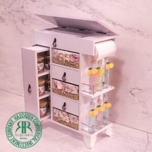 PARDIS پردیس جا سیب زمینی پیاز  سوپردار جا قاشق دار کشویی سفید  116WHITE