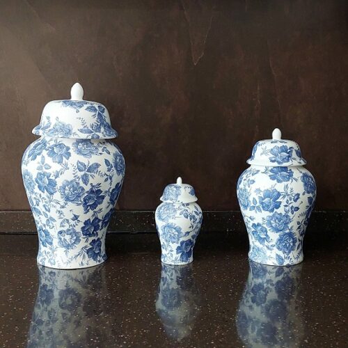 جینجر جار گل دار 3 سایزی 14278