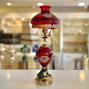 MGM ام جی ام اباژور رومیزی طرح گرد سوز L5 لمپارد رنگی قرمز  14923