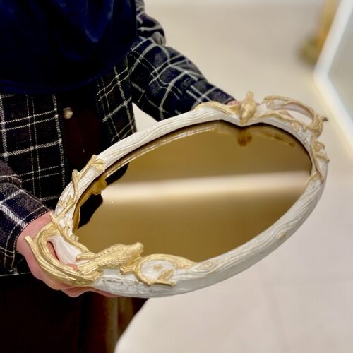 خادمز  پتینه سینی بیضی پرنده 13991