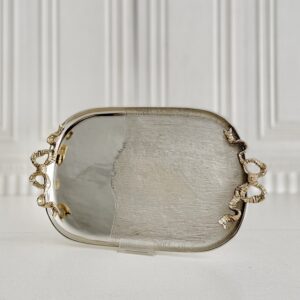 RAFI رافی دکوراتیو الیاژ  سینی مستطیل پهن پاپیون1195- 15076
