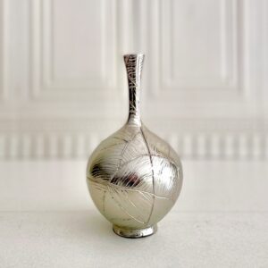 RAFI رافی گلدان الیاژ نقره ای کوزه ای کوچک  R-1816