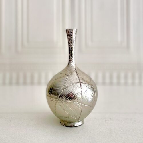 RAFI رافی گلدان الیاژ نقره ای کوزه ای کوچک  R-1816
