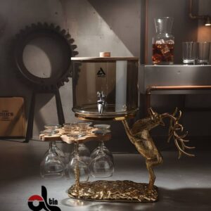 ARCO ارکو  کلمن جام و شات دار پایه گوزن شوکا طلایی شامپاین Arco-3742