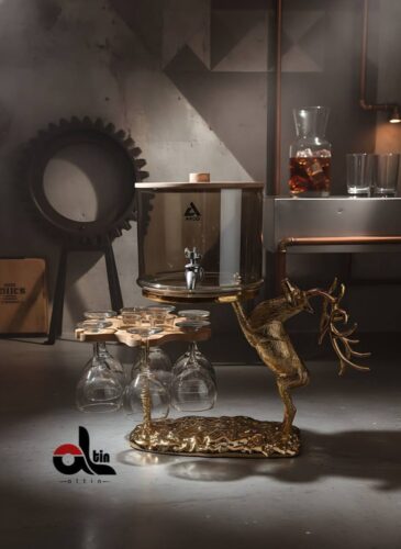 ARCO ارکو  کلمن جام و شات دار پایه گوزن شوکا طلایی شامپاین Arco-3742